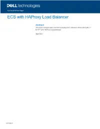 ECS with Haproxy Load Balancer Deployment