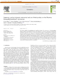 Sequence Overlap Between Autosomal and Sex-Linked Probes on the Illumina Humanmethylation27 Microarray
