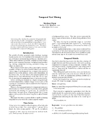 Temporal Text Mining