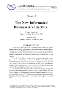 The New Informated Business Architecture1
