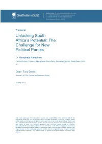 Unlocking South Africa's Potential
