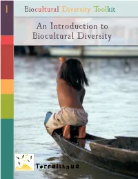 An Introduction to Biocultural Diversity