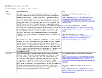 COVID-19 Update Log, October 23, 2020