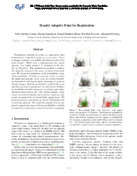 Density Adaptive Point Set Registration