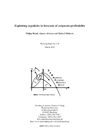 Exploiting Ergodicity in Forecasts of Corporate Profitability