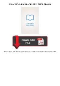 Practical Richfaces Pdf, Epub, Ebook