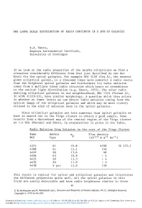 The Large Scale Distribution of Radio Continuum in Ε and So Galaxies