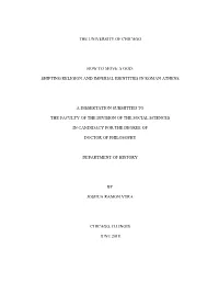 The University of Chicago How to Move a God: Shifting