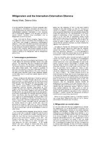 Wittgenstein and the Internalism-Externalism Dilemma