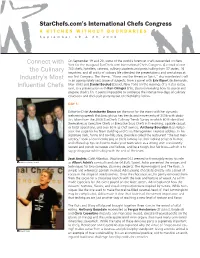 Connect with the Culinary Industry's Most Influential Chefs Starchefs