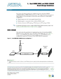 Dual-DIMM DDR2 and DDR3 SDRAM Board Design Guidelines, External