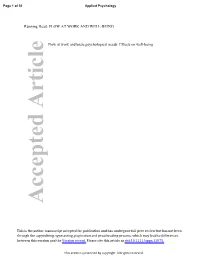 Flow at Work and Basic Psychological Needs: Effects on Well&#8208;Being
