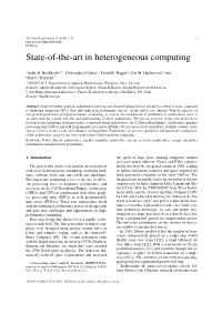 State-Of-The-Art in Heterogeneous Computing