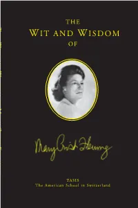 The Wit and Wisdom of M Crist Fleming