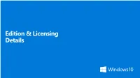 Windows 10 Volume Licensing Overview