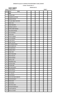Day Shift Session 2017-18 Name of Guest Faculty : Subject - S.No