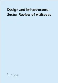 Design and Infrastructure – Sector Review of Attitudes
