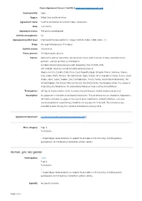 Export Agreement Coding (PDF)