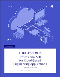 Professional SDK for Cloud-Based Engineering Applications