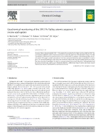 Geochemical Monitoring of the 2012 Po Valley Seismic Sequence: a Review and Update