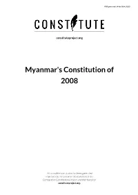 Myanmar's Constitution of 2008