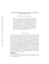 Arxiv:2010.15657V1 [Math.NT] 29 Oct 2020