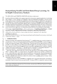 Demystifying Parallel and Distributed Deep Learning: an In-Depth Concurrency Analysis