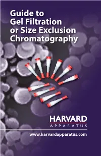 Guide to Gel Filtration Or Size Exclusion Chromatography