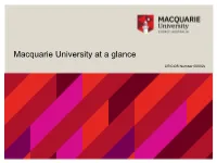 Macquarie University at a Glance