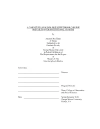 A Case Study Analysis: How Sweet Briar College Prevailed Over Institutional Closure