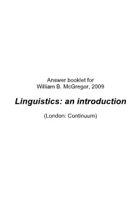 Answer Booklet for William B
