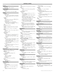 General Index