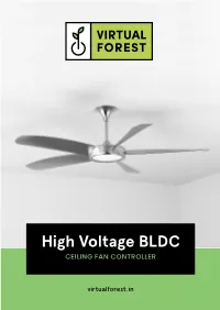 High Voltage BLDC CEILING FAN CONTROLLER