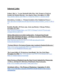 Internet Links and Further Reading