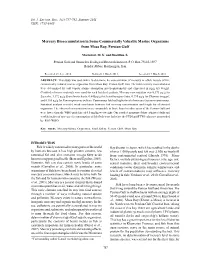 Mercury Bioaccumulation in Some Commercially Valuable Marine Organisms from Mosa Bay, Persian Gulf