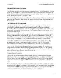 Sin and Its Consequences