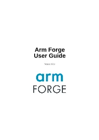 Arm Forge User Guide