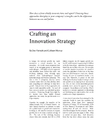 Crafting an Innovation Strategy