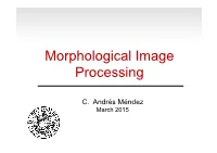 Morphological Image Processing