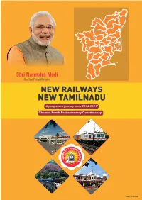 NEW RAILWAYS NEW TAMILNADU a Progressive Journey Since 2014-2021*