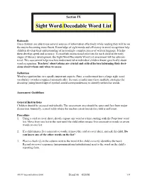 Sight Word/Decodable Word List