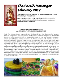 The Parish Messenger February 2017