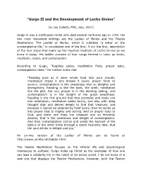 “Guigo II and the Development of Lectio Divina”
