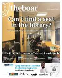 Humans of Warwick Re-Launch