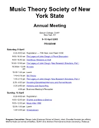 Program and Abstracts for 2005 Meeting