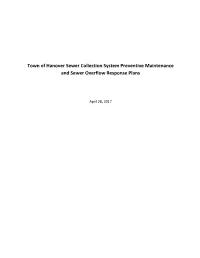Town of Hanover Sewer Collection System Preventive Maintenance and Sewer Overflow Response Plans