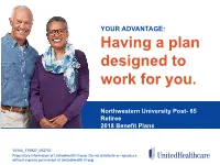 YOUR ADVANTAGE: Having a Plan Designed to Work for You
