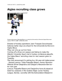 Aigles Recruiting Class Grows