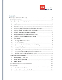 Chapter 8: Exemptions and Exclusions