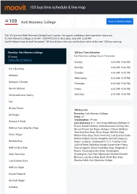 103 Bus Time Schedule & Line Route